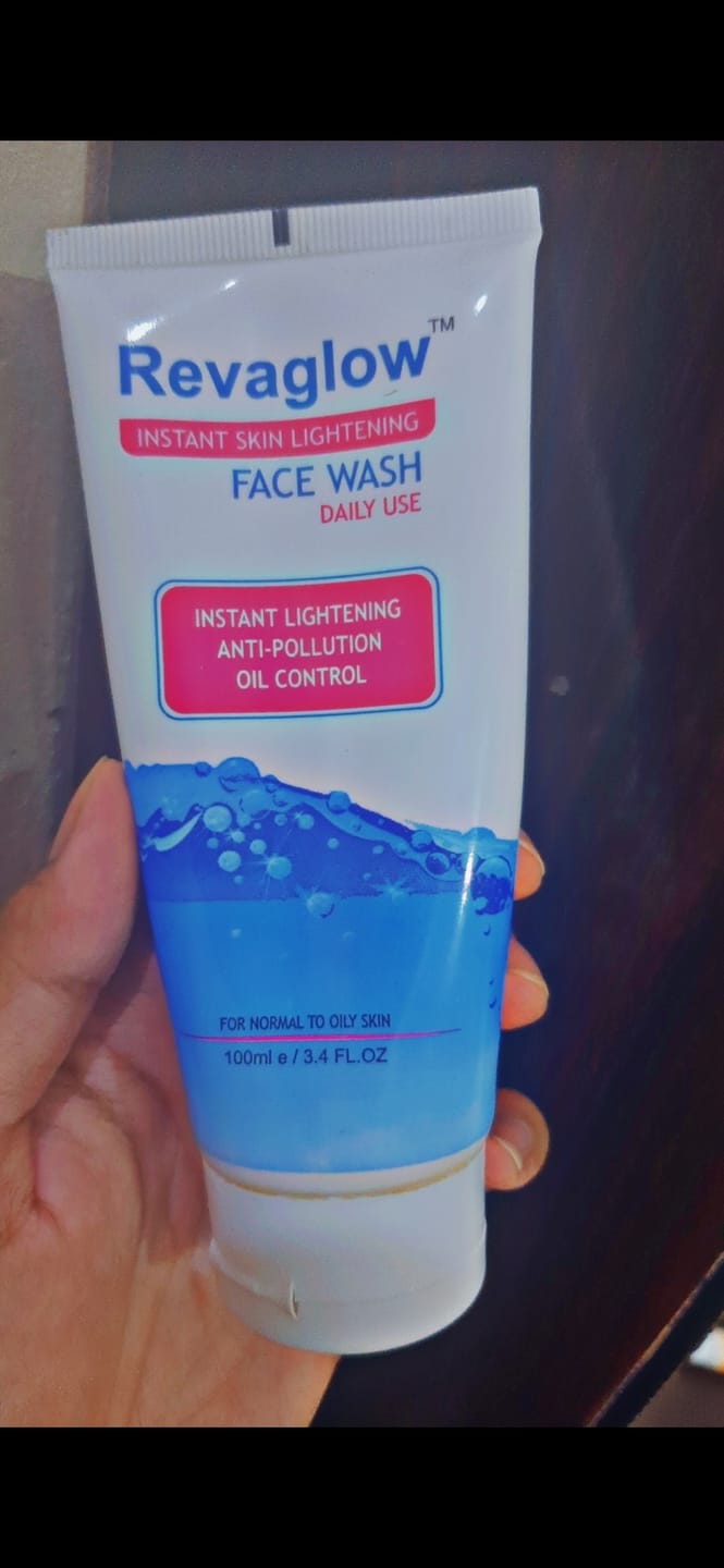 Customer photo review of Revaglow Instant Skin Lightening Face Wash