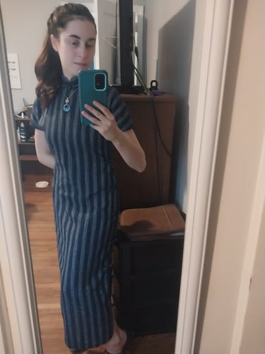 Customer photo review of Huai Jiu 怀旧 Nostalgia 1930s University Student Pure Cotton Qipao