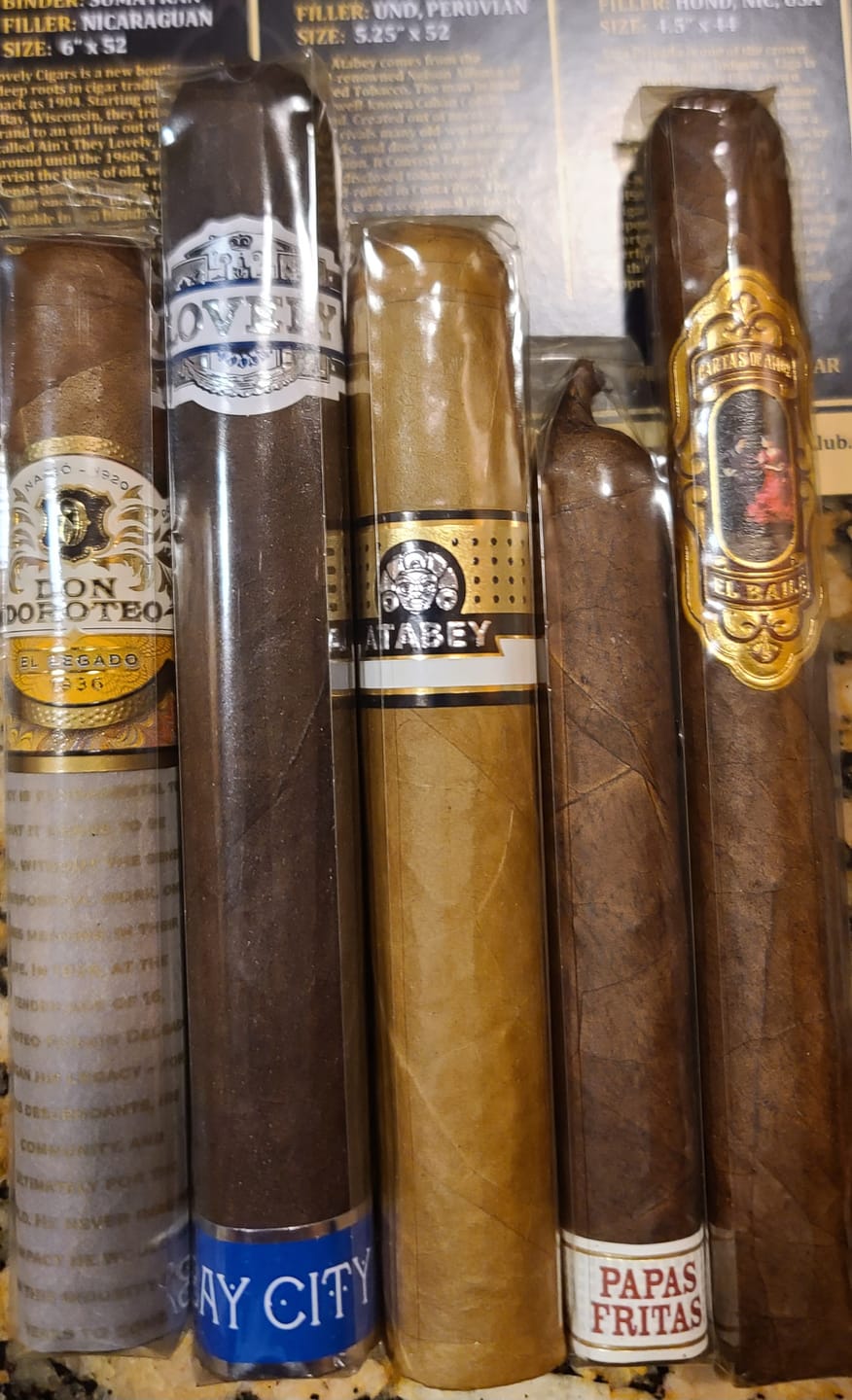 Customer photo review of Sapphire Subscription Luxury Cigars Monthly