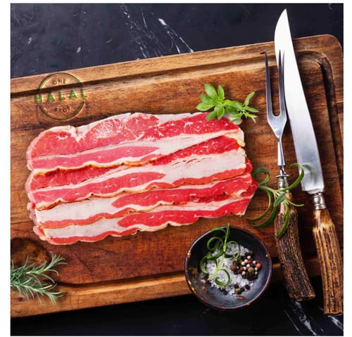 Customer photo review of Halal Beef Bacon