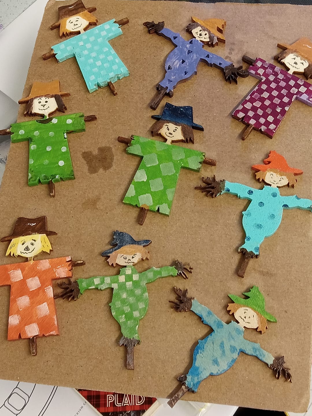 Customer photo review of Unfinished Wood Scarecrow Shape - Craft - up to 36"