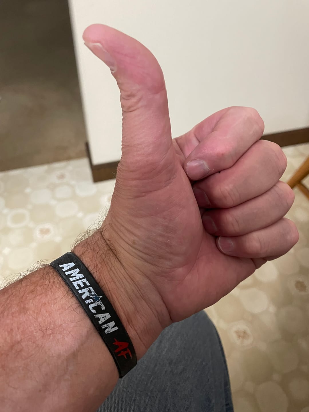 Customer photo review of American AF Wristband