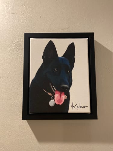 Customer photo review of Pet Art Canvas Wrap