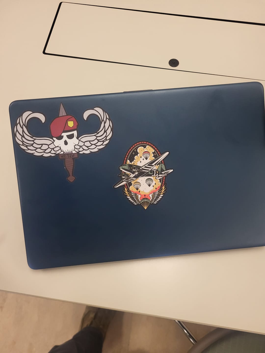 Customer photo review of Airborne Traditional Premium Sticker