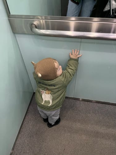 Customer photo review of Kids Embroidered Patch Jacket