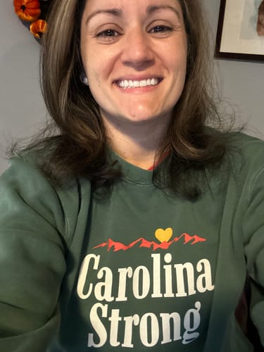 Customer photo review of *Custom Online Exclusive* Glory Days Apparel - Carolina Strong Crewneck