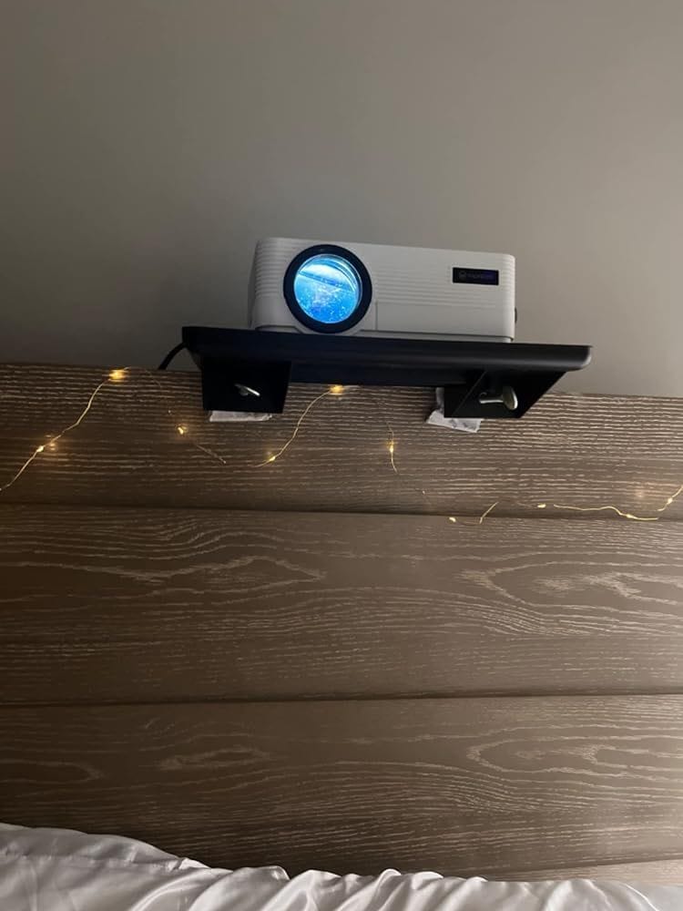 Customer photo review of The CableCatch Bedside Shelf / BedShelfie - CableCatch
