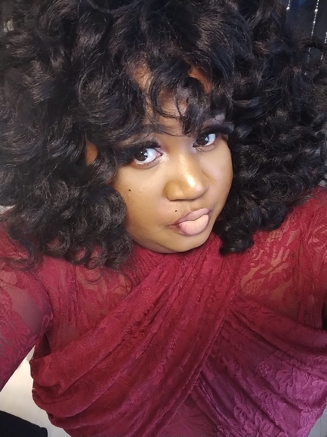 Customer photo review of Sensationnel Dashly Full Wig - UNIT 20