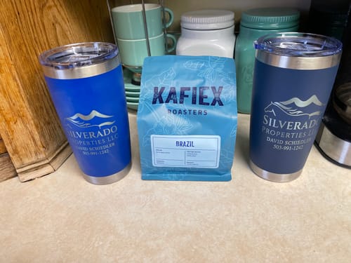Customer photo review of Bundle (6) Custom Laser Engraved - 20oz Tumblers