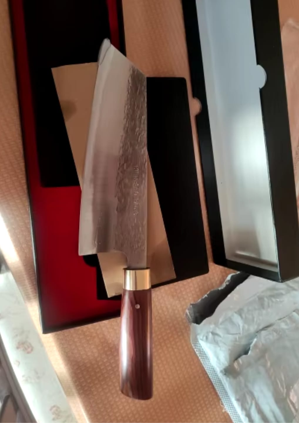 Customer photo review of Seiryu (青龍) - Japanese Damascus Steel Chef's Knife