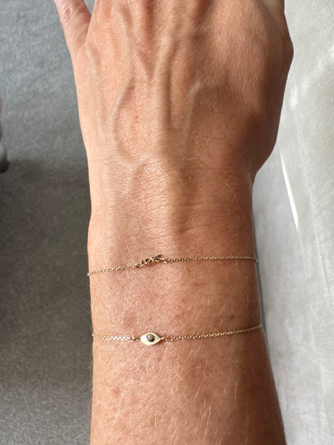 Customer photo review of DIAMOND TALISMAN BRACELET