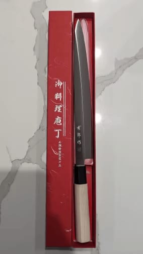 Customer photo review of Tatsumaki (竜巻) Sets - Japanese Sushi Steel Chef’s Knives