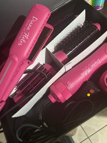 Customer photo review of KIT Plancha Profesional INFRARED  +  Cepillo 5 En 1 Diana Fletes