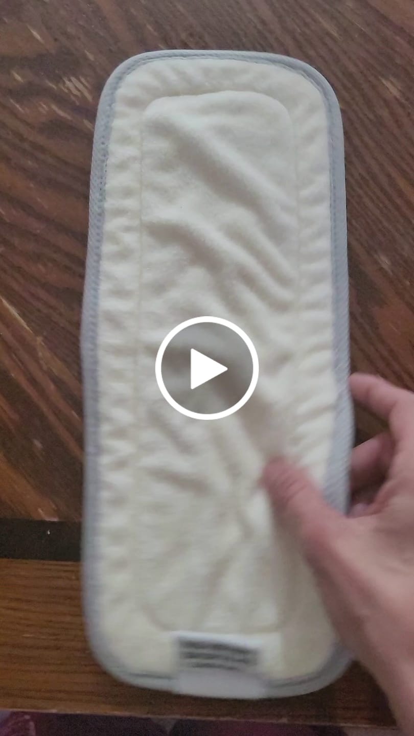 Customer video review of Slim Fit - 6 layer Natural Fiber Cloth Diaper Inserts