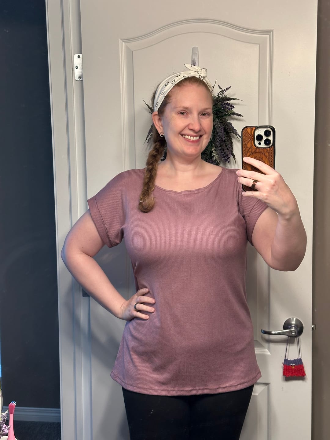 Customer photo review of *Pre-Sale* Cuff Tee