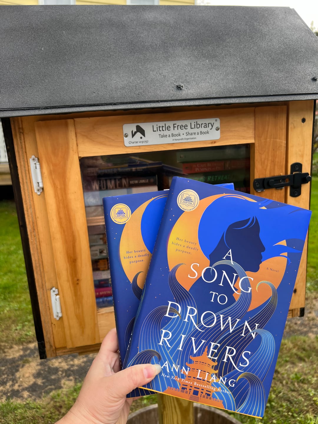 Customer photo review of Little Free Library Official Charter Sign