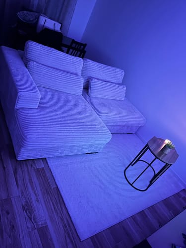 Customer photo review of Canapé d'angle convertible grande méridienne MONTPARNASSE