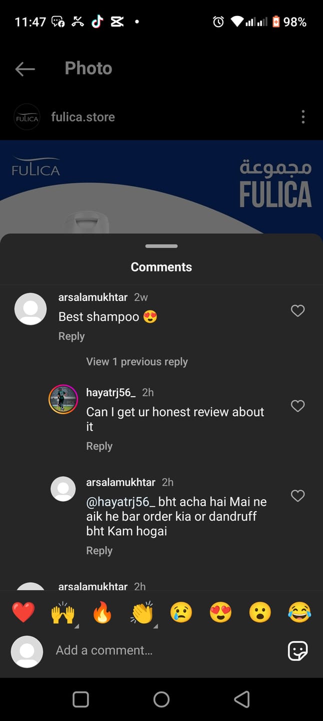 Customer photo review of Fulica™ - Anti Hair Loss Shampoo