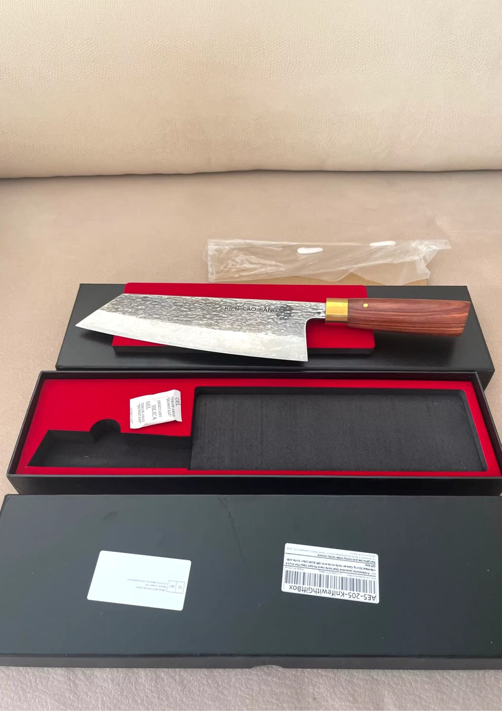 Customer photo review of Seiryu (青龍) - Japanese Damascus Steel Chef's Knife