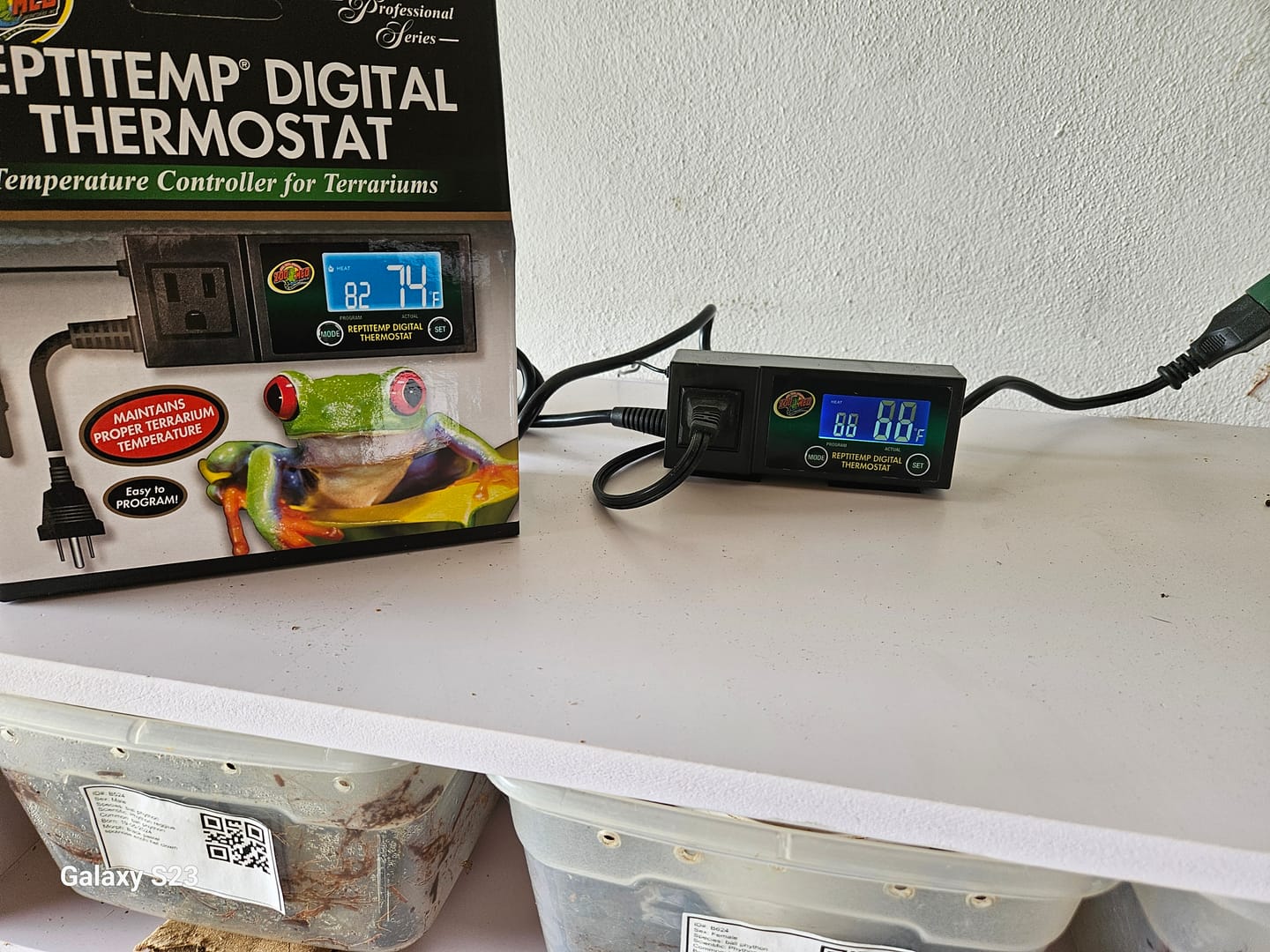 Customer photo review of ReptiTemp Digital Thermostat with Sensor