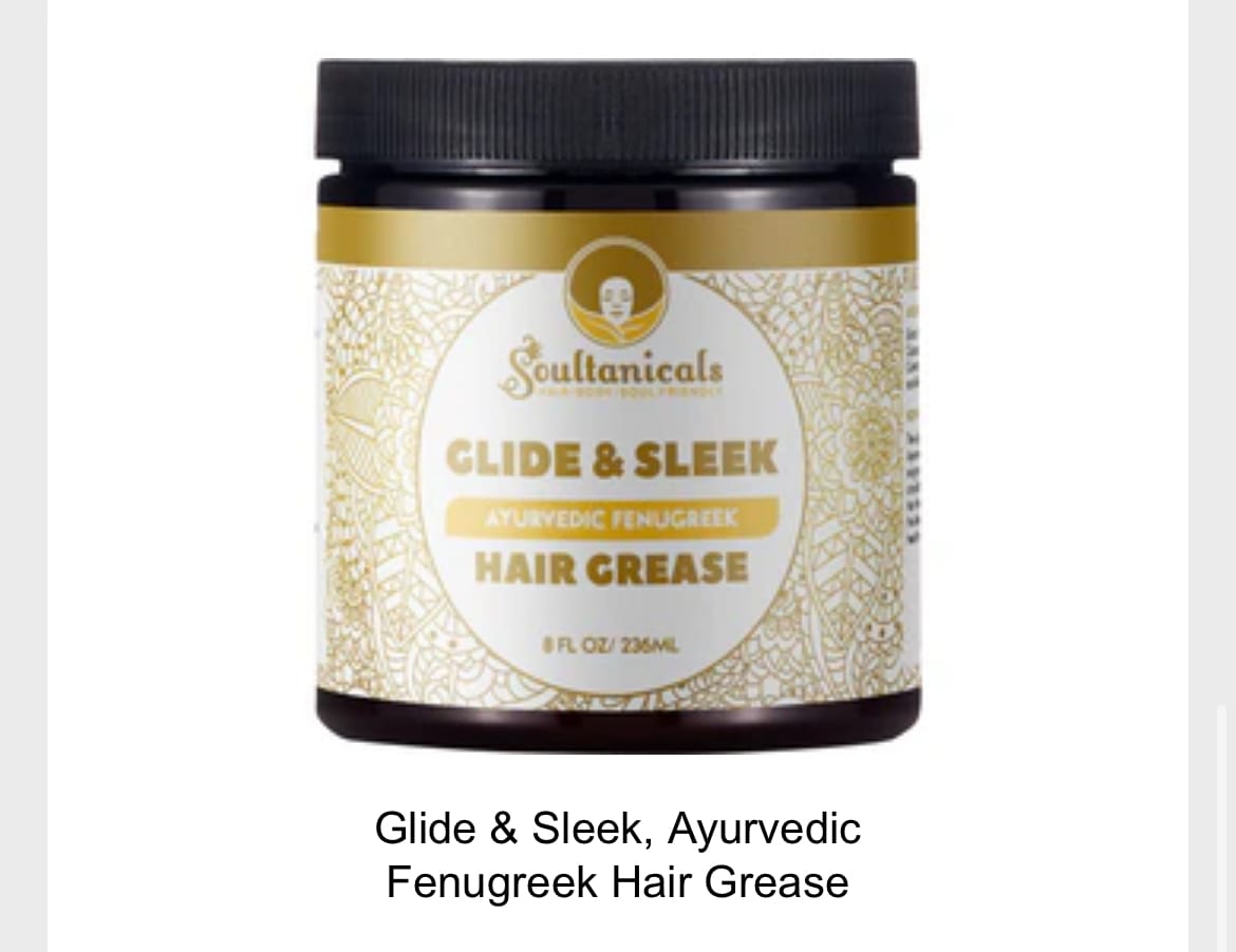 Customer photo review of Glide & Sleek, Ayurvedic Fenugreek Hair Grease