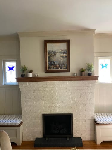 Customer photo review of Fireplace Screen Custom Made by Stoll Industries Any Size & Color