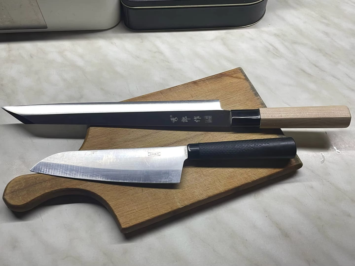 Customer photo review of Tatsumaki (竜巻) Sets - Japanese Sushi Steel Chef’s Knives
