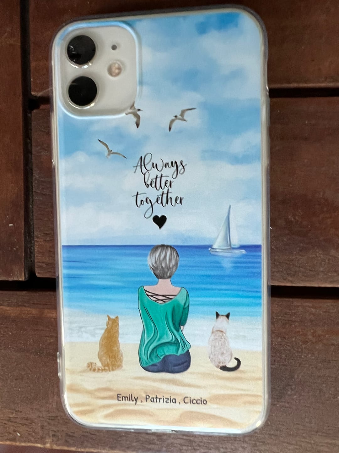Customer photo review of Insieme al mio animale domestico – Custodia per il telefono personalizzata