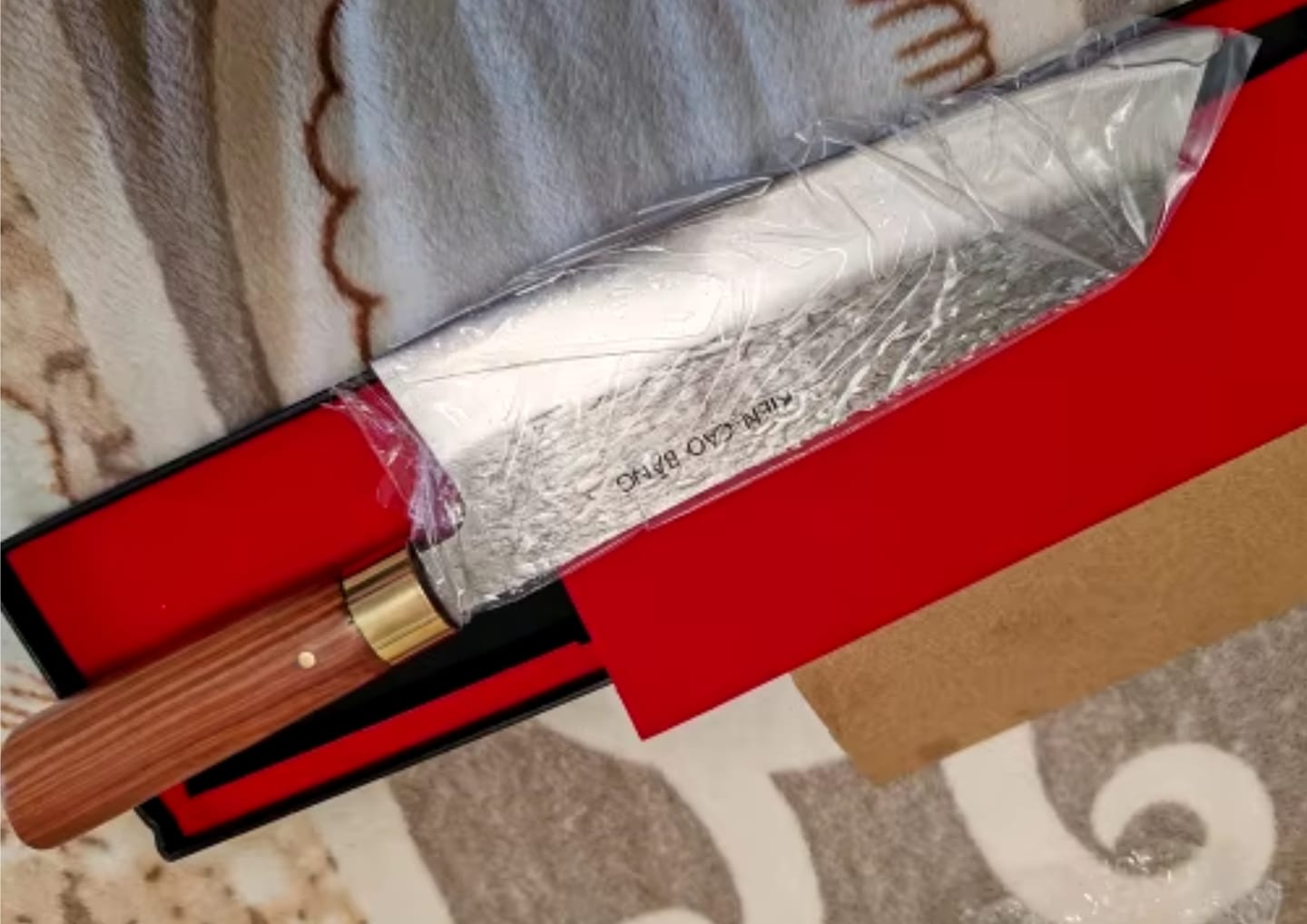 Customer photo review of Seiryu (青龍) - Japanese Damascus Steel Chef's Knife