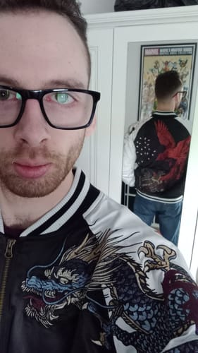 Customer photo review of Four Legendary Creatures Sukajan Souvenir Jacket