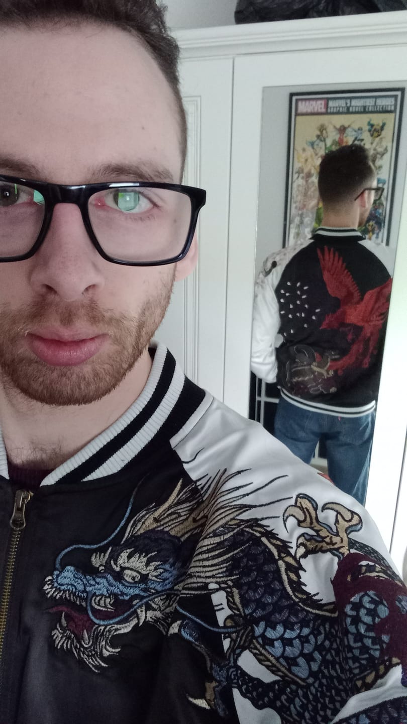 Customer photo review of Four Legendary Creatures Sukajan Souvenir Jacket