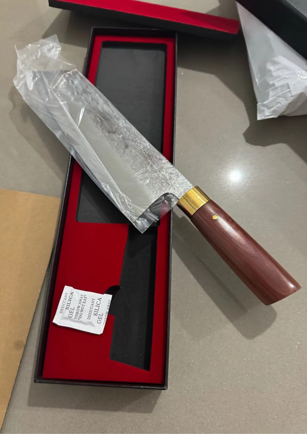 Customer photo review of Seiryu (青龍) - Japanese Damascus Steel Chef's Knife