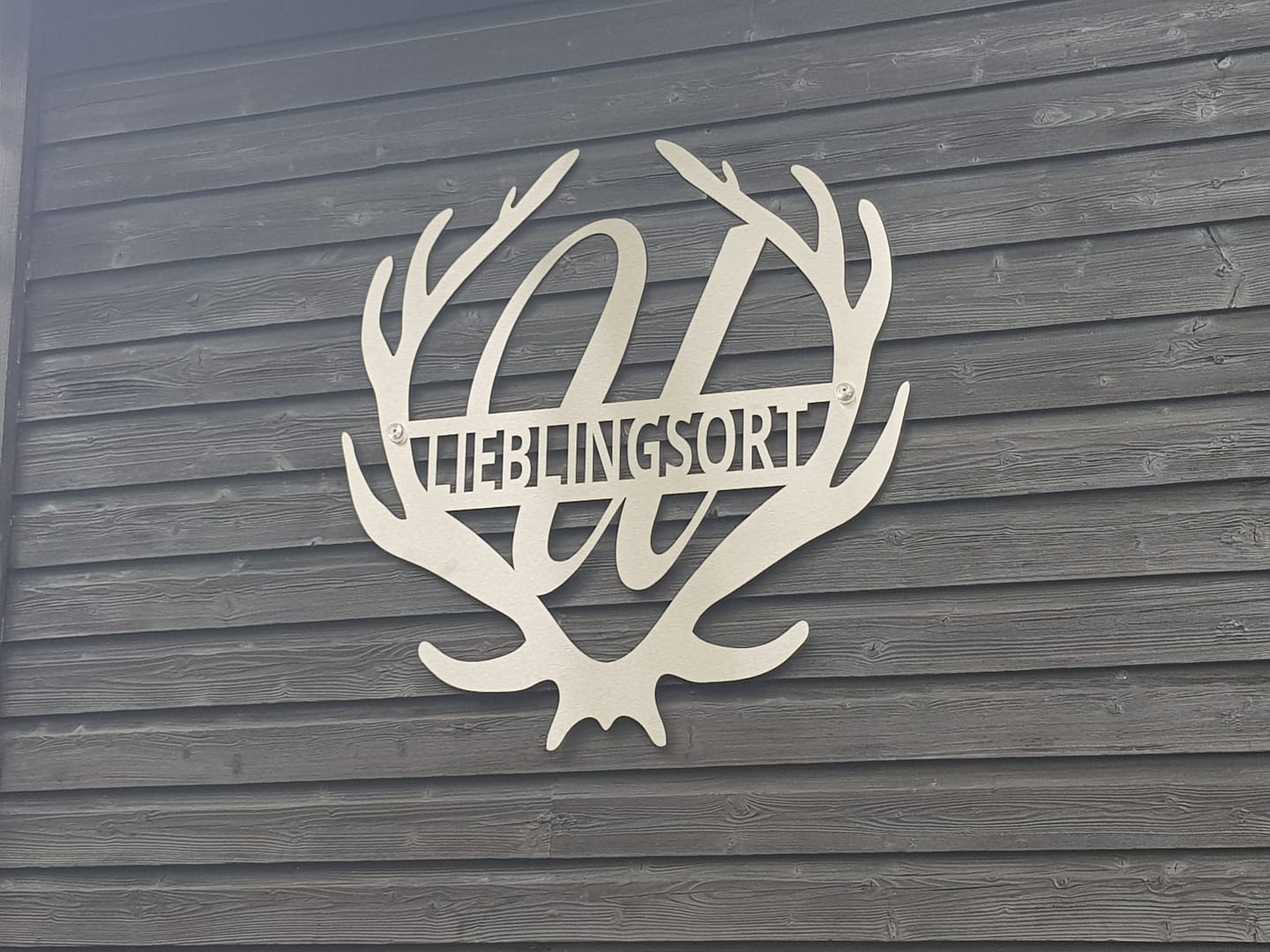 Customer photo review of Monogramm - Hirschgeweih aus edlem Stahl (personalisierbar)