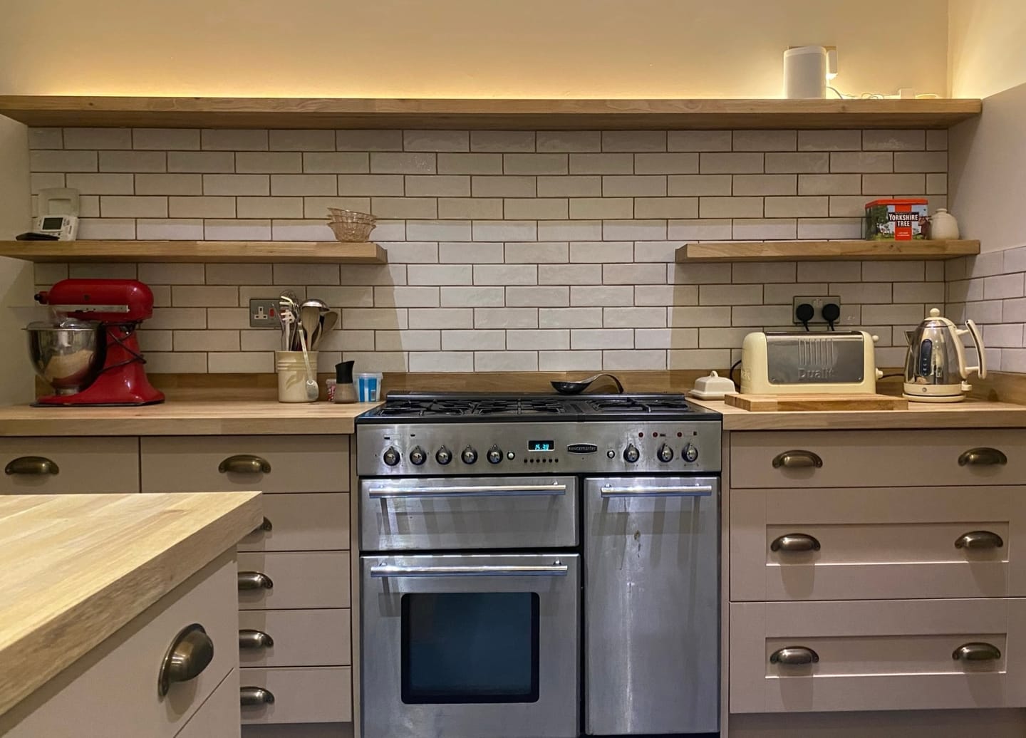Customer photo review of Classic Aged Brass Cupboard Handles