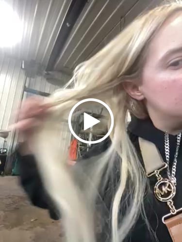 Customer video review of Full Shine Platinum Blonde Hand Tied Virgin Hair Extensions 100% Human Hair (#1000)