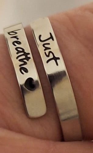 Customer photo review of Just Breathe Ring