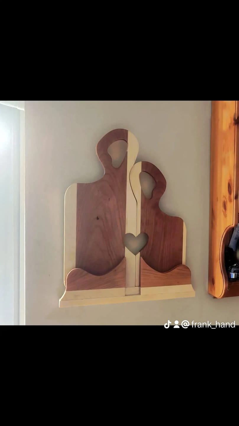 Customer photo review of 20x15" Organic Romeo & Juliet With Heart Set Acrylic Router Template