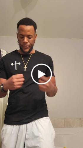Customer video review of Original Fitted Performance Tee