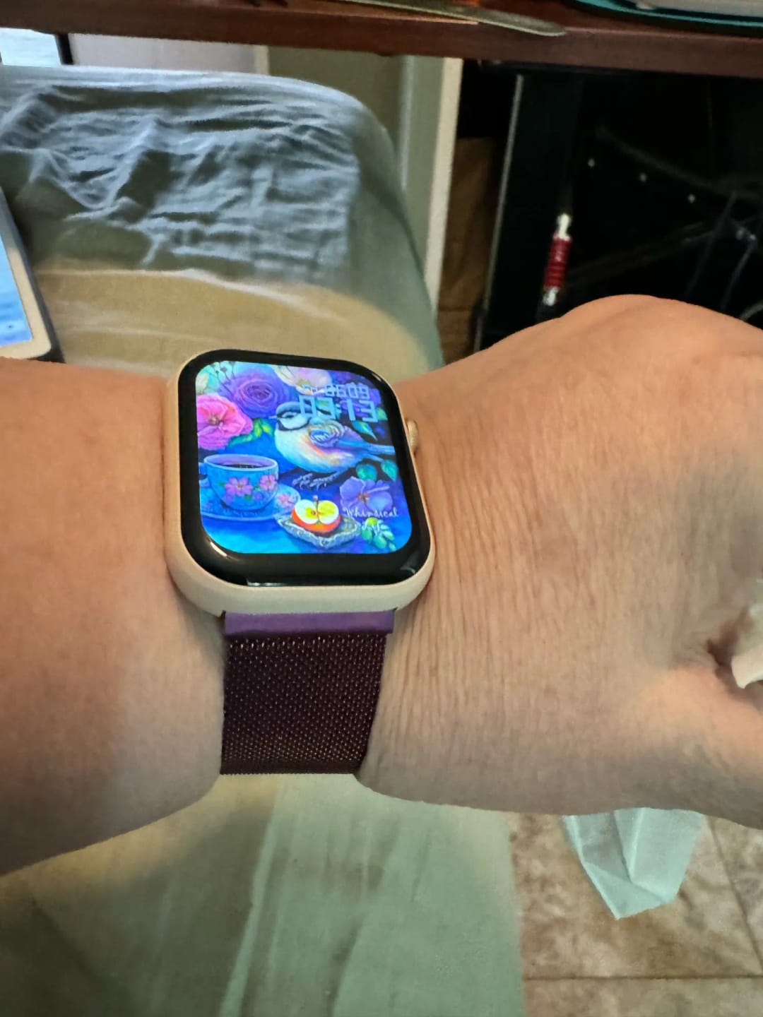 Customer photo review of Ticwatch Stainless Steel Mesh Band - Sleek Magnetic Closure