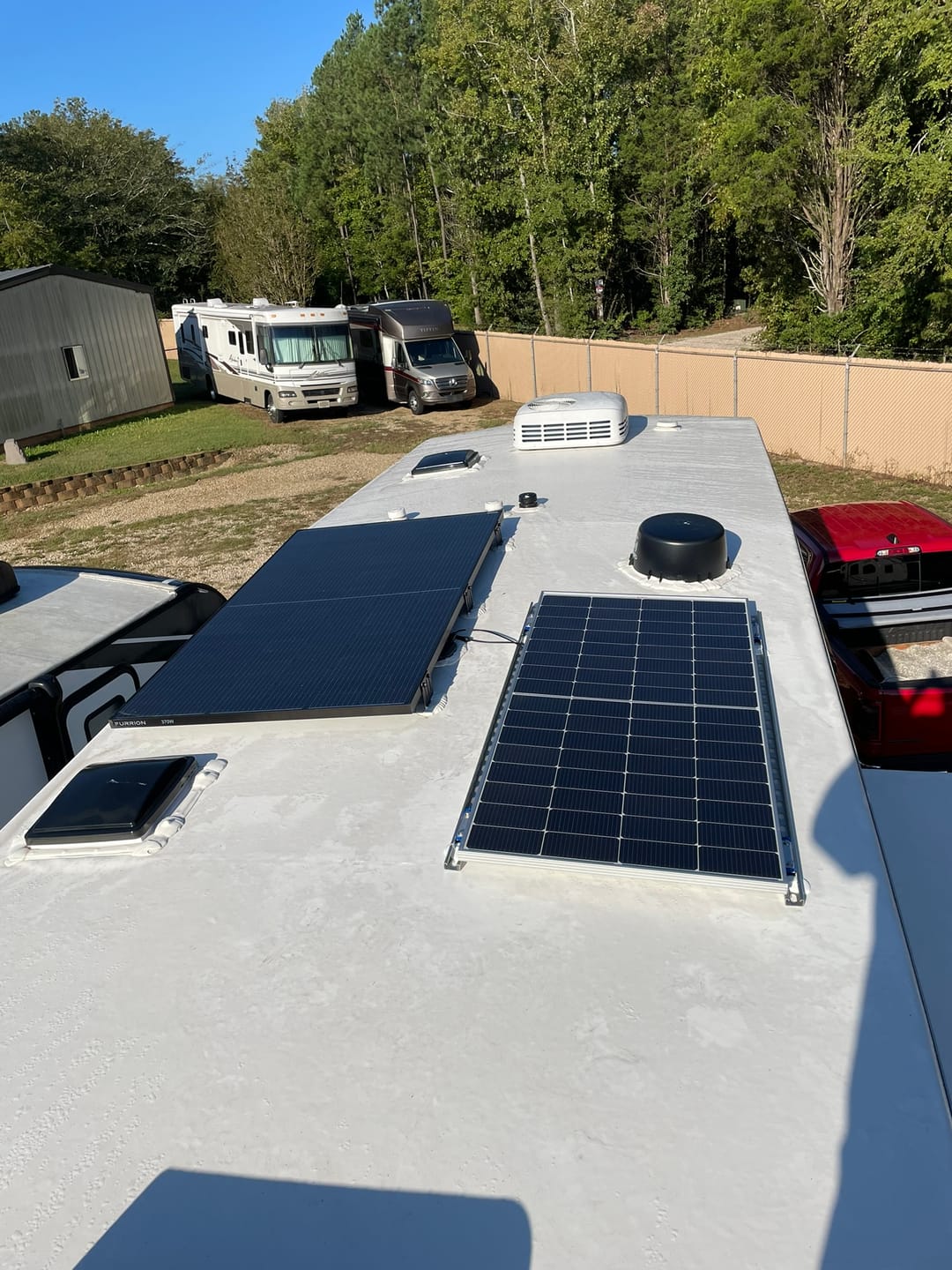 Customer photo review of MEGA 250 | 250 Watt Solar Panel | Premier 12V Off-Grid Solar Panel for RVs, Vans, Boats | 25-Year Output Warranty | UL Certified