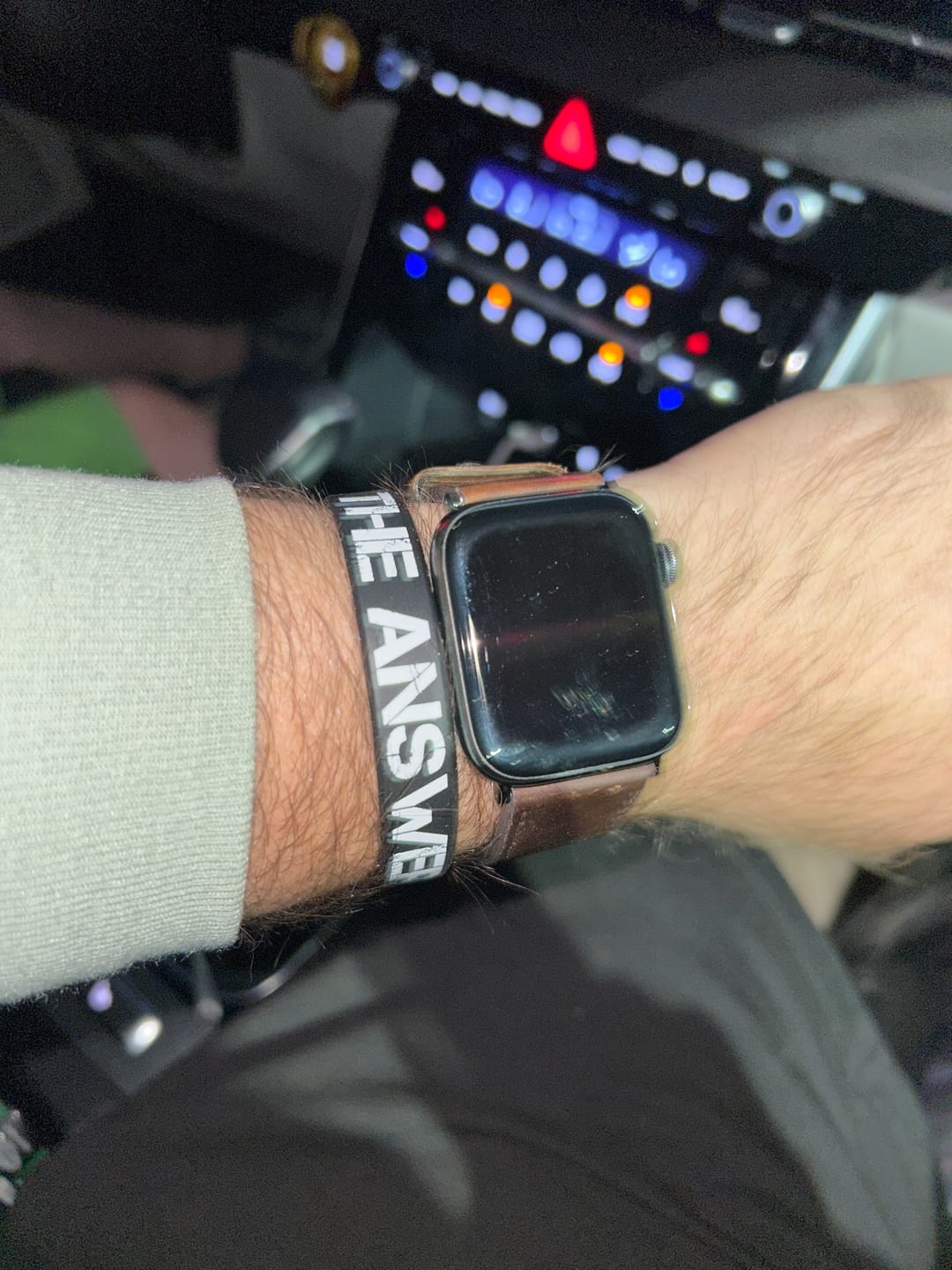 Customer photo review of The Answer to 1984 Wristband