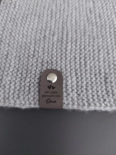 Customer photo review of Label "Mit Liebe gemacht von Oma" - verschiedene Farben - CS0015