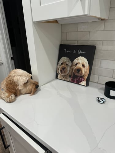 Customer photo review of Pet Art Canvas Wrap