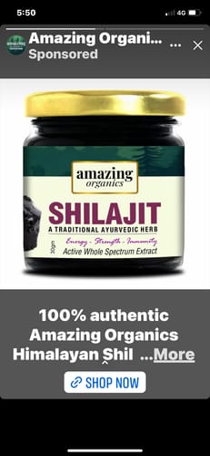 Customer photo review of Himalayan Shilajit Resin 3 Month Supply