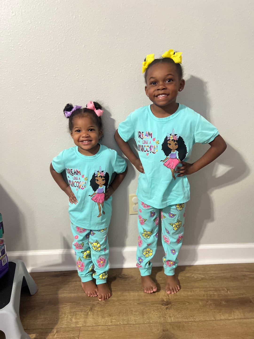 Customer photo review of DREAM LIKE A UNICORN PRINTED GIRL PAJAMA 2 PC SET SIZE TODDLER 2T - 14