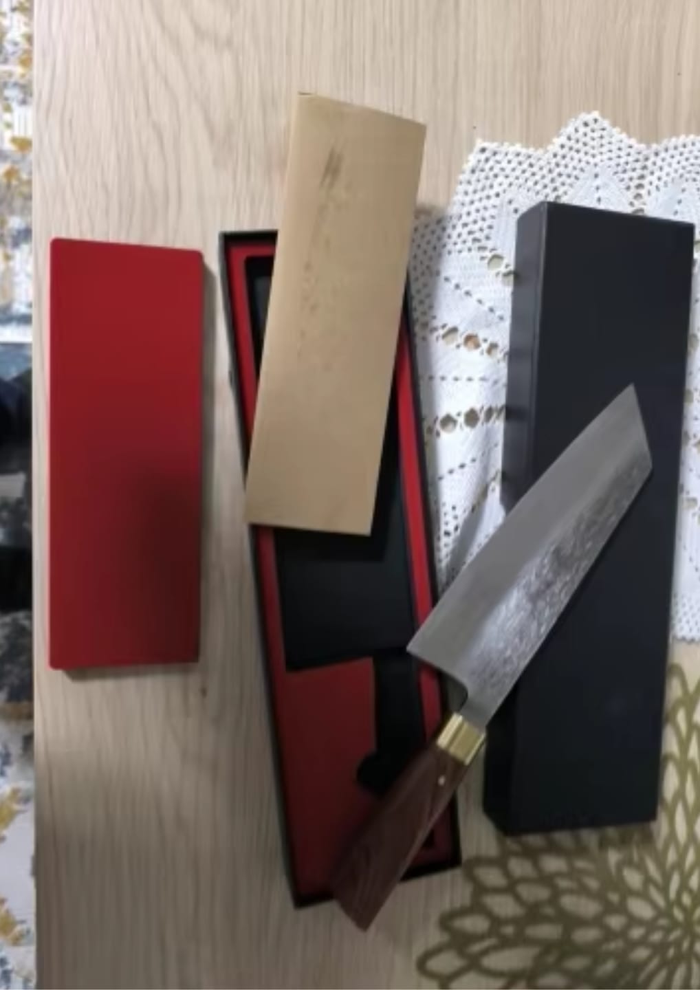 Customer photo review of Seiryu (青龍) - Japanese Damascus Steel Chef's Knife
