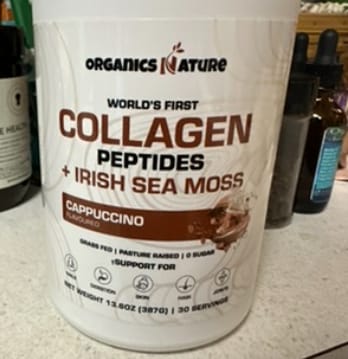 Customer photo review of Cappuccino Collagen Sea Moss