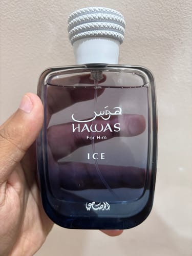 Customer photo review of Rasasi Hawas Ice Eau De Parfum For Men (2023 New Release)