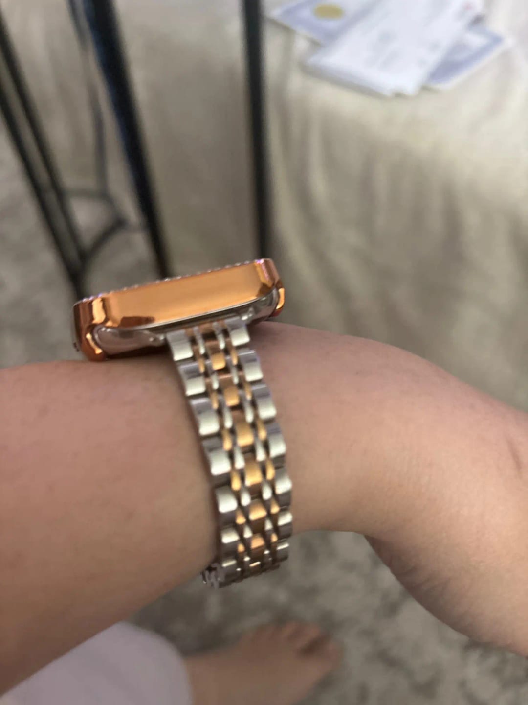 Customer photo review of Apple Watch Stainless Steel Band - Sleek Durable Style