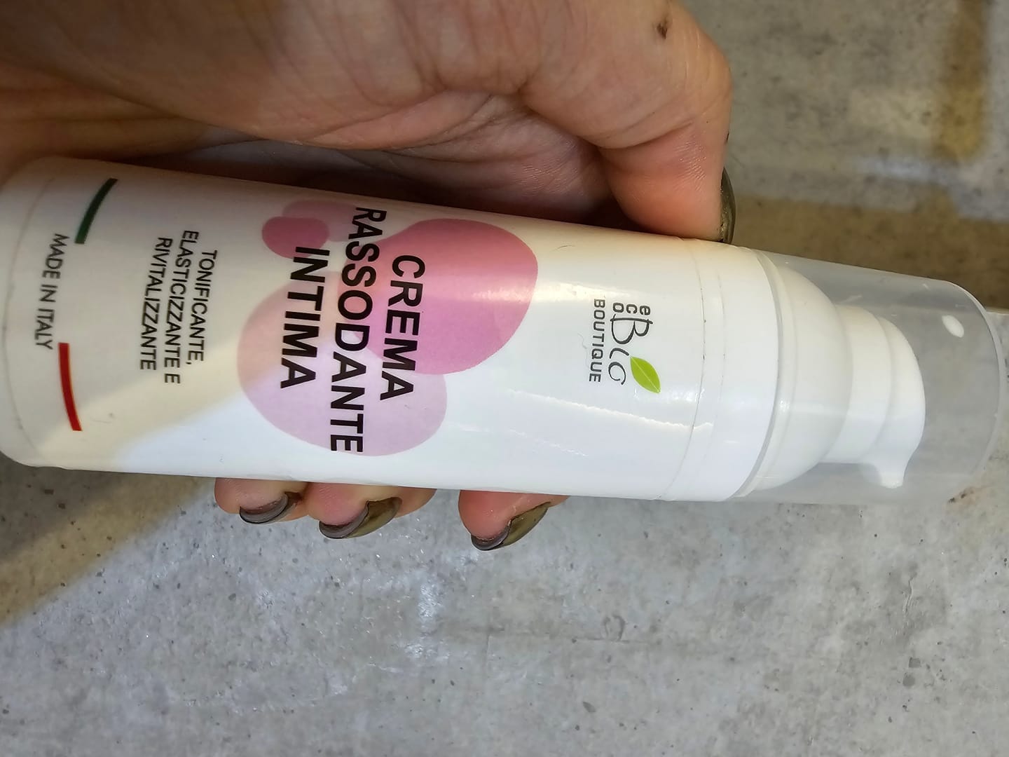 Customer photo review of Crema Rassodante Intima